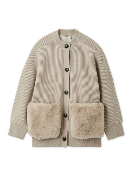 【ミラオーウェン/Mila Owen】の2WAYファーポケットMIXヤーンカーディガン 人気、トレンドファッション・服の通販 founy(ファニー) 　ファッション　Fashion　レディースファッション　Fashion for Women　トップス・カットソー　Cut & Sew Tops　カーディガン・羽織り　Layered Style Cardigans　エレガント 上品　Elegant　カーディガン　Cardigan, Knitwear　ストレッチ　Stretch, Stretchy Fabric　スマート　Smart, Elegant　パッチ　Patch, Appliqué　ポケット　Pocket, Pocket Detail　メランジ　Melange, Mixed Yarn　A/W・秋冬　Autumn/Winter　 other-1|ID: prp329100004772517 ipo3291000000034579578