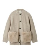 【ミラオーウェン/Mila Owen】の2WAYファーポケットMIXヤーンカーディガン 人気、トレンドファッション・服の通販 founy(ファニー) ファッション Fashion レディースファッション Fashion for Women トップス・カットソー Cut & Sew Tops カーディガン・羽織り Layered Style Cardigans エレガント 上品 Elegant カーディガン Cardigan, Knitwear ストレッチ Stretch, Stretchy Fabric スマート Smart, Elegant パッチ Patch, Appliqué ポケット Pocket, Pocket Detail メランジ Melange, Mixed Yarn A/W・秋冬 Autumn/Winter thumbnail IVR[003]|ID: prp329100004772517 ipo3291000000034579579