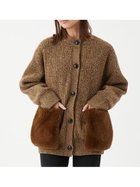 【ミラオーウェン/Mila Owen】の2WAYファーポケットMIXヤーンカーディガン 人気、トレンドファッション・服の通販 founy(ファニー) ファッション Fashion レディースファッション Fashion for Women トップス・カットソー Cut & Sew Tops カーディガン・羽織り Layered Style Cardigans エレガント 上品 Elegant カーディガン Cardigan, Knitwear ストレッチ Stretch, Stretchy Fabric スマート Smart, Elegant パッチ Patch, Appliqué ポケット Pocket, Pocket Detail メランジ Melange, Mixed Yarn A/W・秋冬 Autumn/Winter thumbnail BEG[037]|ID: prp329100004772517 ipo3291000000034579580