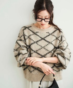 【ルクールブラン/le.coeur blanc】の《WEB限定アイテム》起毛チェックニットプルオーバー 人気、トレンドファッション・服の通販 founy(ファニー) ファッション Fashion レディースファッション Fashion for Women トップス・カットソー Cut & Sew Tops ニット Knit Tops & Sweaters カジュアルプルオーバー・ニットトップス Pullovers & Knit Tops / Casual Pullovers おすすめ Recommended / Our Picks サロペット Overalls, Salopette シンプル Simple, Minimal タイトスカート Pencil Skirt, Tight Skirt チェック Check, Plaid, Tartan バランス Balance, Style Balance ワイド Wide, Wide Fit |ID:prp329100004772539