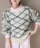 【ルクールブラン/le.coeur blanc】の《WEB限定アイテム》起毛チェックニットプルオーバー アイボリー|ID: prp329100004772539 ipo3291000000034579866