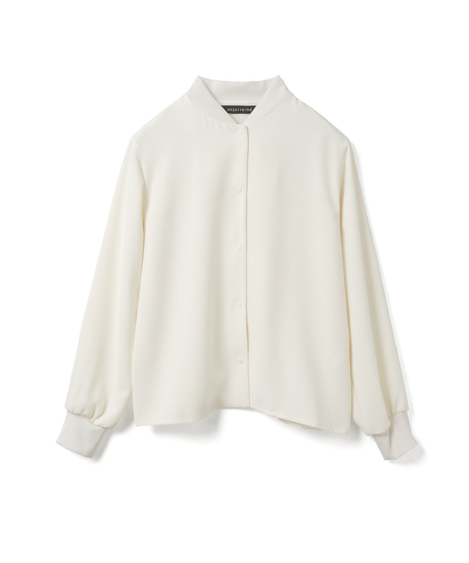 【マーコート/MARcourt】のmizuiro ind ブルゾンライクシャツ インテリア・キッズ・メンズ・レディースファッション・服の通販 founy(ファニー) 　ファッション　Fashion　レディースファッション　Fashion for Women　アウター　Coat / Outerwear Collection　ブルゾンジャケット・スポーティアウター　Blouson Jackets　トップス・カットソー　Cut & Sew Tops　シャツ・ブラウス・オフィスカジュアル　Elegant Blouses & Button-Ups　ジャケット　Jacket, Outerwear　ドレープ　Drape, Draping Fabric　フロント　Front, Front Design　ベーシック　Basic, Essential　ポケット　Pocket, Pocket Detail　エレガント 上品　Elegant　無地　Plain, Solid Color　長袖　Long Sleeve, Full Sleeve　オフホワイト|ID: prp329100004772613 ipo3291000000034580696