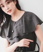 【アンタイトル/UNTITLED】の【きれいめ/洗える/フリル】ラッフルシアーブラウス 人気、トレンドファッション・服の通販 founy(ファニー) ファッション Fashion レディースファッション Fashion for Women トップス・カットソー Cut & Sew Tops シャツ・ブラウス・オフィスカジュアル Elegant Blouses & Button-Ups おすすめ Recommended / Our Picks シアー Sheer, See-Through スマート Smart, Elegant トレンド Trend, Trending Now フリル Frill, Ruffle ボトム Bottoms, Lower Wear ラッフル Ruffle, Frill 洗える Machine Washable thumbnail チャコールグレー|ID: prp329100004772620 ipo3291000000034580768