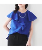 【アンタイトル/UNTITLED】の【きれいめ/洗える/フリル】ラッフルシアーブラウス 人気、トレンドファッション・服の通販 founy(ファニー) ファッション Fashion レディースファッション Fashion for Women トップス・カットソー Cut & Sew Tops シャツ・ブラウス・オフィスカジュアル Elegant Blouses & Button-Ups おすすめ Recommended / Our Picks シアー Sheer, See-Through スマート Smart, Elegant トレンド Trend, Trending Now フリル Frill, Ruffle ボトム Bottoms, Lower Wear ラッフル Ruffle, Frill 洗える Machine Washable thumbnail ブルー|ID: prp329100004772620 ipo3291000000034580770