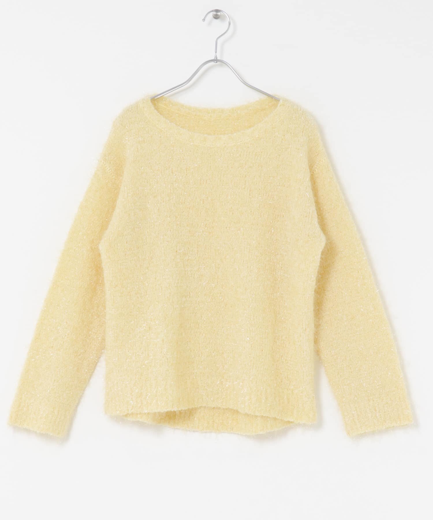 【アーバンリサーチ ロッソ/URBAN RESEARCH ROSSO】のラメシャギーニットプルオーバー インテリア・キッズ・メンズ・レディースファッション・服の通販 founy(ファニー) 　ファッション　Fashion　レディースファッション　Fashion for Women　トップス・カットソー　Cut & Sew Tops　ニット　Knit Tops & Sweaters　カジュアルプルオーバー・ニットトップス　Pullovers & Knit Tops / Casual Pullovers　2025年　2025　2025-2026秋冬・A/W　Autumn/Winter 2025–26 AW25–26　冬　Winter / This Winter　ストレート　Straight, Straight Cut　スラックス　Slacks, Dress Pants　デニム　Denim, Jeans Material　エレガント 上品　Elegant　秋　Autumn　A/W・秋冬　Autumn/Winter　イエロー|ID: prp329100004772670 ipo3291000000034581316