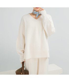 【アーバンリサーチ ロッソ/URBAN RESEARCH ROSSO】のウールカシミヤVネックニットプルオーバー 人気、トレンドファッション・服の通販 founy(ファニー) ファッション Fashion レディースファッション Fashion for Women トップス・カットソー Cut & Sew Tops ニット Knit Tops & Sweaters カジュアルプルオーバー・ニットトップス Pullovers & Knit Tops / Casual Pullovers Vネックトップス V-Neck Tops / V-Cut Neckline Shirts 2025年 2025 2025-2026秋冬・A/W Autumn/Winter 2025–26 AW25–26 冬 Winter / This Winter シンプル Simple, Minimal エレガント 上品 Elegant A/W・秋冬 Autumn/Winter |ID:prp329100004772675