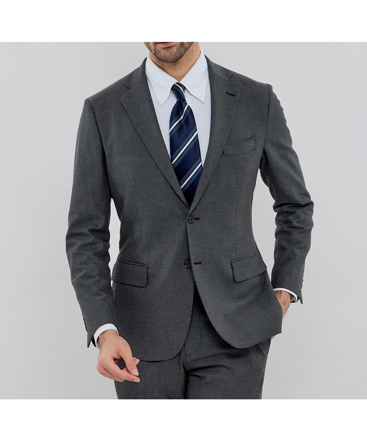 【マッキントッシュ ロンドン/MACKINTOSH LONDON / MEN】の【BREASY JACKET】2WAYストレッチセットアップジャケット インテリア・キッズ・メンズ・レディースファッション・服の通販 founy(ファニー) 　ファッション　Fashion　メンズファッション　Fashion for Men　セットアップ　Matching Sets　おすすめ　Recommended / Our Picks　ウォッシャブル　Machine Washable　ジャケット　Jacket, Outerwear　セットアップ　Set-Up, Coordinated Outfit　ドット　Polka Dot, Dot Pattern　冬　Winter / This Winter　春　Spring　無地　Plain, Solid Color　秋　Autumn　グレー|ID: prp329100004772703 ipo3291000000034581641