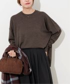 【ジャーナルスタンダード レリューム/JOURNAL STANDARD relume】の《一部WEB限定追加4》BiellaYarnワイドクルーネックプルオーバー 人気、トレンドファッション・服の通販 founy(ファニー) ファッション Fashion レディースファッション Fashion for Women トップス・カットソー Cut & Sew Tops カジュアルプルオーバー・ニットトップス Pullovers & Knit Tops / Casual Pullovers インナー Innerwear カーディガン Cardigan, Knitwear スリット Slit, Slit Detail タートルネック Turtleneck, High Neck ダウン Down, Puffer デニム Denim, Jeans Material ロング Long, Long-Length ワイド Wide, Wide Fit 2025年 2025 2025-2026秋冬・A/W Autumn/Winter 2025–26 AW25–26 thumbnail ブラウン|ID: prp329100004772757 ipo3291000000034881951