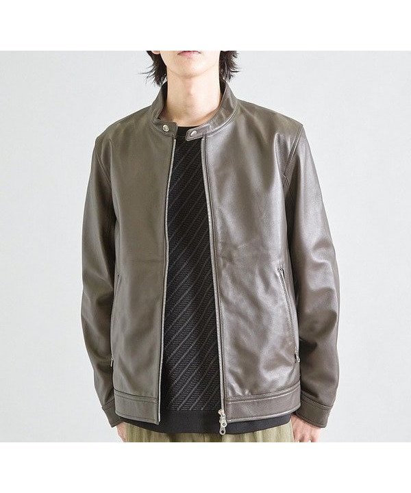 【メンズビギトーキョー/Men's Bigi / MEN】のシープナッパシングルライダース インテリア・キッズ・メンズ・レディースファッション・服の通販 founy(ファニー) ファッション Fashion メンズファッション Fashion for Men おすすめ Recommended / Our Picks インナー Innerwear シンプル Simple, Minimal ジャケット Jacket, Outerwear スタイリッシュ Stylish, Fashionable スマート Smart, Elegant スラックス Slacks, Dress Pants デニム Denim, Jeans Material カーキ|ID: prp329100004772762 ipo3291000000034582289