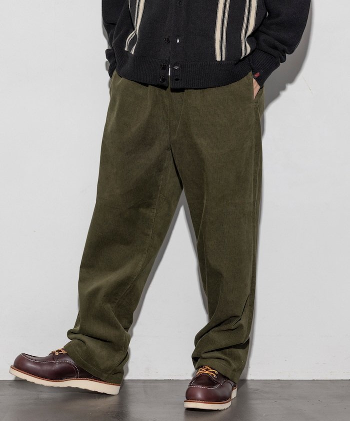【フリークスストア/FREAK'S STORE】の別注 SMU WIDE CORDUROY CHEF PANTS/コーデュロイ 25AW インテリア・キッズ・メンズ・レディースファッション・服の通販 founy(ファニー) ファッション Fashion メンズファッション Fashion for Men ボトムス Bottoms 2025年 2025 2025-2026秋冬・A/W Autumn/Winter 2025–26 AW25–26 冬 Winter / This Winter キャップ Cap, Baseball Cap コーデュロイ Corduroy, Cord Fabric スピンドル Spindle, Drawcord ポケット Pocket, Pocket Detail リラックス Relax, Relaxed Fit 別注 Limited Edition, Custom Order 定番 Standard, Basic Item A/W・秋冬 Autumn/Winter オリーブ|ID: prp329100004772765 ipo3291000000034582312
