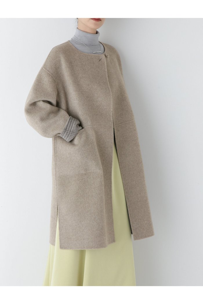 【ヒューマンウーマン/HUMAN WOMAN】のリバーコート インテリア・キッズ・メンズ・レディースファッション・服の通販 founy(ファニー) https://founy.com/ ファッション Fashion レディースファッション Fashion for Women アウター Coat / Outerwear Collection コート・ロングコート・ピーコート Long Coats, Peacoats & More おすすめ Recommended / Our Picks スタンダード Standard, Basic ボックス Boxy, Box Shape メルトン Melton, Heavy Wool リバーシブル Reversible, Two-Sided エレガント 上品 Elegant 定番 Standard, Basic Item |ID: prp329100004772807 ipo3291000000034582796