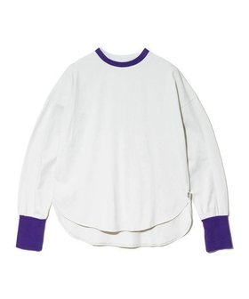 【ゴースローキャラバン/go slow caravan】のGENTIL/ジャンティー 衿2重トリム裾ラウンドロンTEE (WOMENS) 人気、トレンドファッション・服の通販 founy(ファニー) ファッション Fashion レディースファッション Fashion for Women トップス・カットソー Cut & Sew Tops ロングTシャツ・Tシャツ Longline T-Shirts & Tees ラウンド Round, Round Neck |ID:prp329100004772808