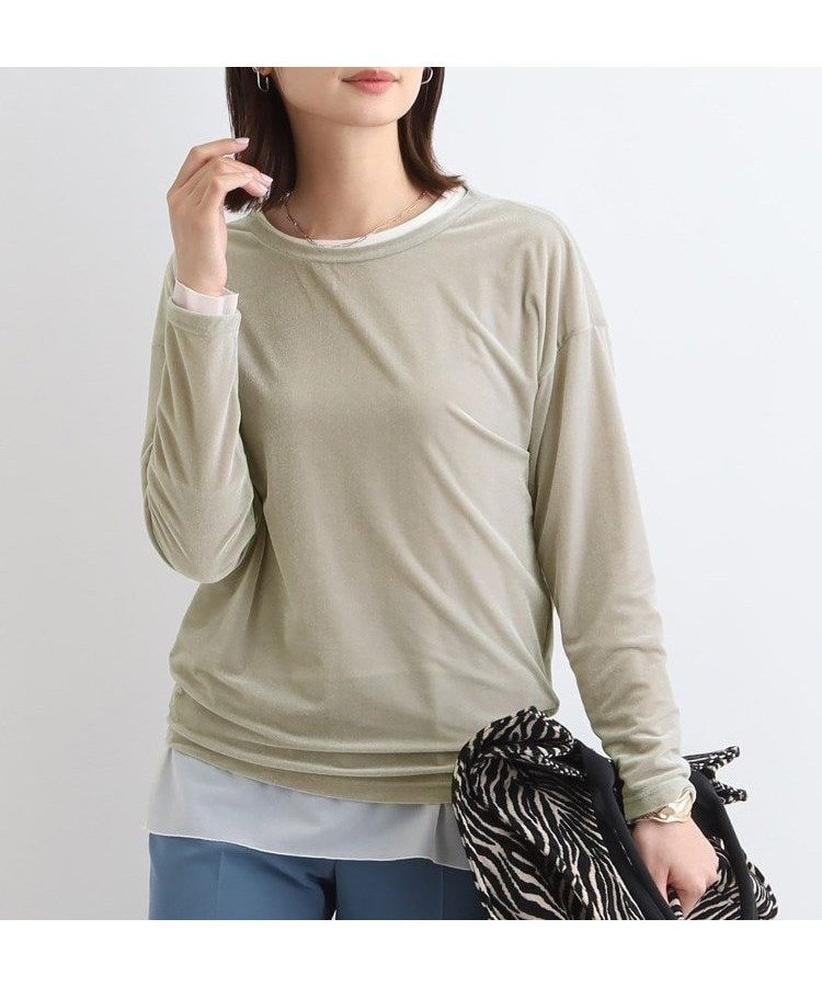 【インディヴィ/INDIVI】の【洗える】コンパクトベロアカットソー インテリア・キッズ・メンズ・レディースファッション・服の通販 founy(ファニー) ファッション Fashion レディースファッション Fashion for Women トップス・カットソー Cut & Sew Tops カットソー・ベーシックTシャツ Cut-and-Sewn Tops / Stretch Tees & Basics ベロアトップス Velour Tops / Velvet-Look Items おすすめ Recommended / Our Picks インナー Innerwear カットソー Cut and Sewn Top キャミソール Camisole, Spaghetti Strap Top コンパクト Compact, Small Size シアー Sheer, See-Through ジャケット Jacket, Outerwear スマート Smart, Elegant ベロア Velour, Soft Velvet 今季 This Season, Current Season 洗える Machine Washable A/W・秋冬 Autumn/Winter ライトグレー|ID: prp329100004772819 ipo3291000000034583054