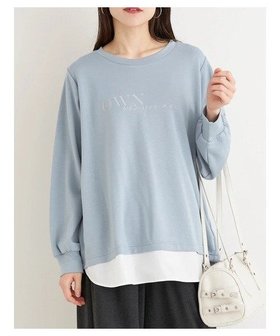 【ジェイ アンド シュプール/Re J&SUPURE】のシルキーダンボールシャツレイヤード風プルオーバー 人気、トレンドファッション・服の通販 founy(ファニー) ファッション Fashion レディースファッション Fashion for Women トップス・カットソー Cut & Sew Tops シャツ・ブラウス・オフィスカジュアル Elegant Blouses & Button-Ups カジュアルプルオーバー・ニットトップス Pullovers & Knit Tops / Casual Pullovers カーゴパンツ Cargo Pants, Utility Pants デニム Denim, Jeans Material ドッキング Docking, Mixed Material リラックス Relax, Relaxed Fit |ID:prp329100004772836