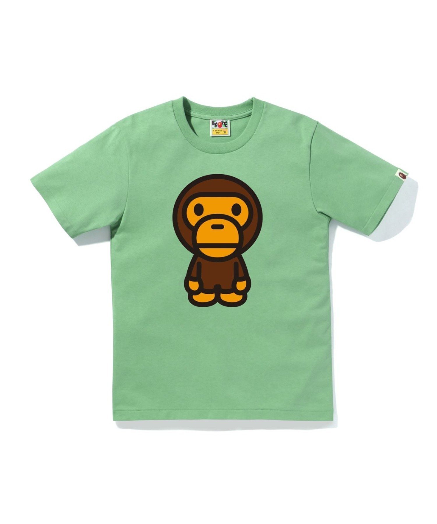 【ア ベイシング エイプ/A BATHING APE】のBIG BABY MILO TEE インテリア・キッズ・メンズ・レディースファッション・服の通販 founy(ファニー) 　ファッション　Fashion　レディースファッション　Fashion for Women　インナー　Innerwear　ショート　Short, Short Length　スリーブ　Sleeve, Long Sleeve / Short Sleeve　フロント　Front, Front Design　プリント　Print, Printed Pattern　モチーフ　Motif, Design Theme　ラバー　Rubber, Rubber Sole　GREEN|ID: prp329100004773169 ipo3291000000034907841
