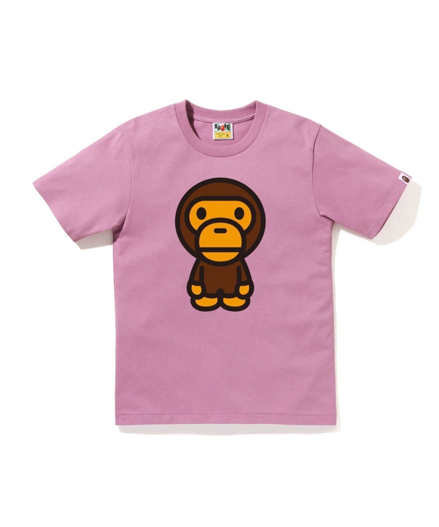 【ア ベイシング エイプ/A BATHING APE】のBIG BABY MILO TEE インテリア・キッズ・メンズ・レディースファッション・服の通販 founy(ファニー) 　ファッション　Fashion　レディースファッション　Fashion for Women　インナー　Innerwear　ショート　Short, Short Length　スリーブ　Sleeve, Long Sleeve / Short Sleeve　フロント　Front, Front Design　プリント　Print, Printed Pattern　モチーフ　Motif, Design Theme　ラバー　Rubber, Rubber Sole　PINK|ID: prp329100004773169 ipo3291000000034907842