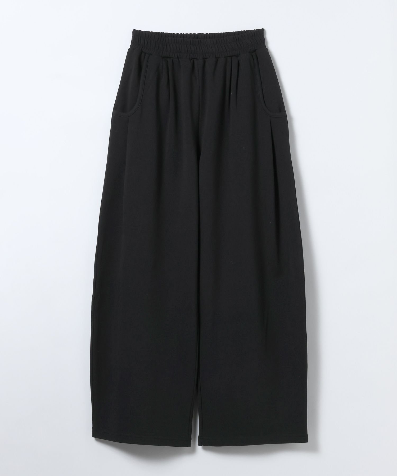 【ジーナシス/JEANASiS】の発熱保温/スウェットコクーンタックパンツ インテリア・キッズ・メンズ・レディースファッション・服の通販 founy(ファニー) 　ファッション　Fashion　レディースファッション　Fashion for Women　パンツ　Pants & Trousers　ジャケット　Jacket, Outerwear　定番　Standard, Basic Item　フラット　Flat, Flat Shoes　リラックス　Relax, Relaxed Fit　ロング　Long, Long-Length　ブラック|ID: prp329100004773182 ipo3291000000034586334