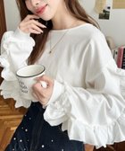 【モーメントプラス/moment+ / MEN】の綿100%天竺ボリュームフリルスリーブロングTシャツ オフホワイト|ID: prp329100004773188 ipo3291000000034586457