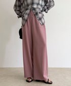 【フレディ&グロスター/FREDY&GLOSTER】のツイルサテンイージーパンツ ピンク|ID: prp329100004773190 ipo3291000000034586504