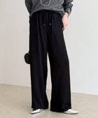 【フレディ&グロスター/FREDY&GLOSTER】のツイルサテンイージーパンツ ブラック|ID: prp329100004773190 ipo3291000000034586505