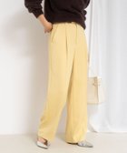 【ノーリーズ/NOLLEY'S】の【一部WEB限定サイズ】ウォッシャブルブライトダブルクロスセミワイドパンツ イエロー|ID: prp329100004773191 ipo3291000000034586518