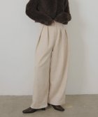 【リアン/Lian】のベロアタックワイドパンツ アイボリー|ID: prp329100004773201 ipo3291000000034586677