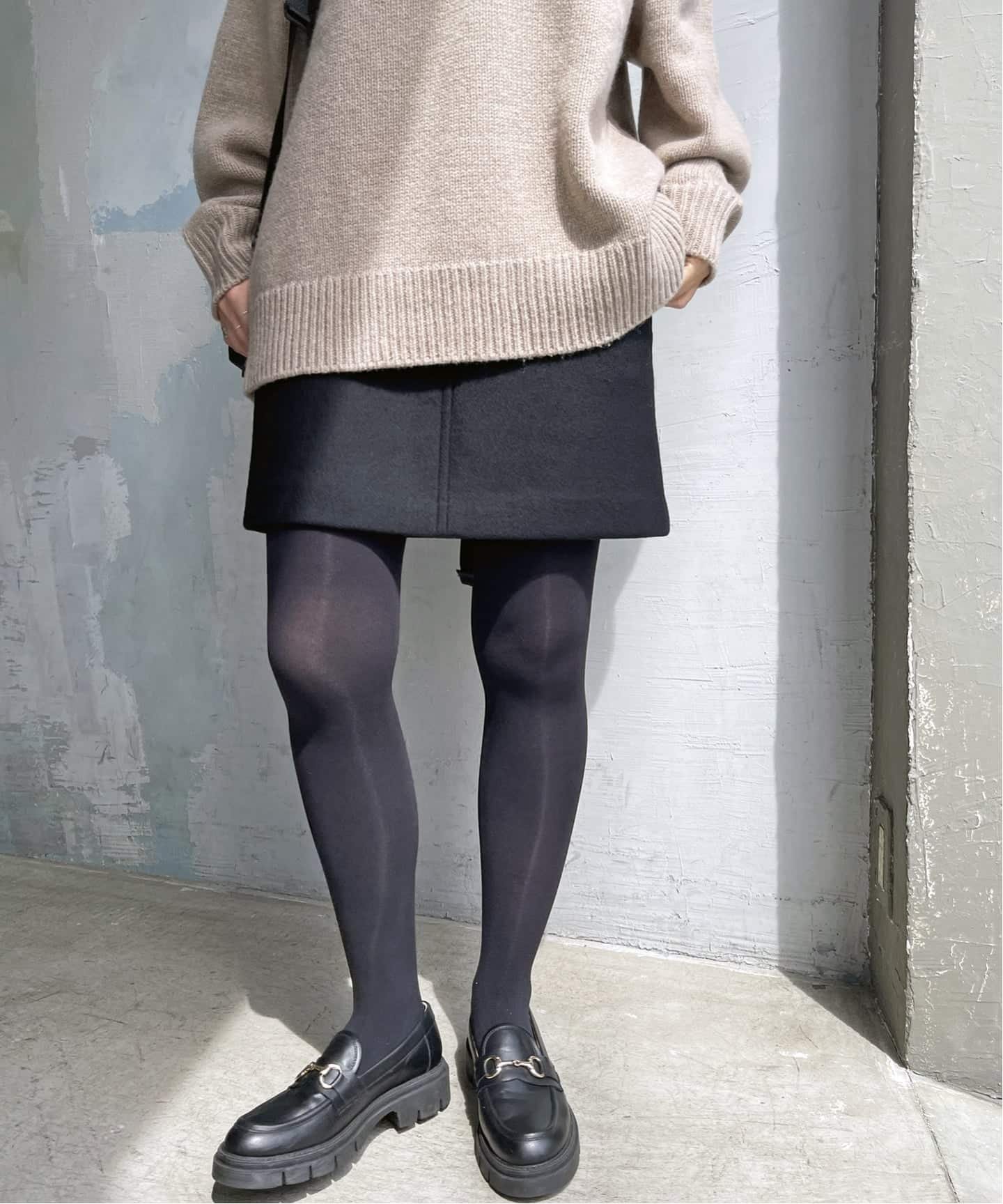 【スピック&スパン/Spick & Span】の《追加》メルトンAラインミニスカート インテリア・キッズ・メンズ・レディースファッション・服の通販 founy(ファニー) 　ファッション　Fashion　レディースファッション　Fashion for Women　スカート　Skirts　ミニスカート　Mini Skirts　ミニスカート　Mini Skirt, Short Skirt　メルトン　Melton, Heavy Wool　ブラック|ID: prp329100004773217 ipo3291000000034783669