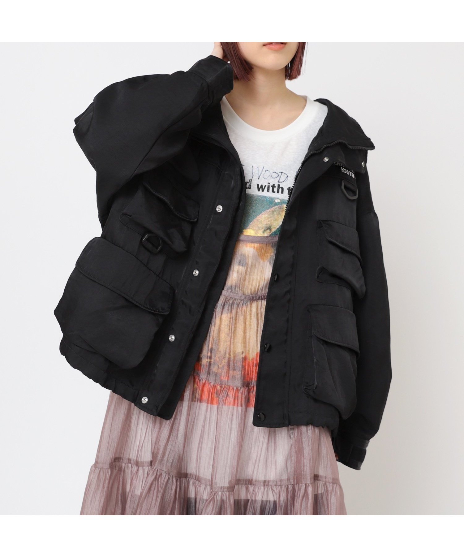 【アールエヌエー/RNA】のJ2136 メニポケアウトドアジャケット インテリア・キッズ・メンズ・レディースファッション・服の通販 founy(ファニー) ファッション Fashion レディースファッション Fashion for Women アウター Coat / Outerwear Collection レディースジャケット・軽アウター Jackets アウトドア Outdoor Clothing ジャケット Jacket, Outerwear パッチ Patch, Appliqué フラット Flat, Flat Shoes フロント Front, Front Design ポケット Pocket, Pocket Detail ルーズ Loose, Oversized ブラック|ID: prp329100004773227 ipo3291000000034587130