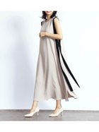 【ヴァン/Vin】のバイカラーAラインワンピース 人気、トレンドファッション・服の通販 founy(ファニー) ファッション Fashion レディースファッション Fashion for Women ワンピース Dresses Aラインワンピース・フレアシルエット A-Line Dresses / Flared Silhouette Dresses おすすめ Recommended / Our Picks アクセサリー Fashion Accessories ノースリーブ Sleeveless, No-Sleeve フレア Flare, Flared リボン Ribbon, Bow thumbnail ベージュ|ID: prp329100004773246 ipo3291000000034949905