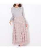 【ジルバイジルスチュアート/JILL by JILLSTUART】のフリルチュールドッキングワンピース 人気、トレンドファッション・服の通販 founy(ファニー) ファッション Fashion レディースファッション Fashion for Women ワンピース Dresses スパンコール Sequins, Sequin Embellishment スマート Smart, Elegant ティアードスカート Tiered Skirt, Flounced Skirt ドッキング Docking, Mixed Material エレガント 上品 Elegant thumbnail グレー|ID: prp329100004773266 ipo3291000000034871254