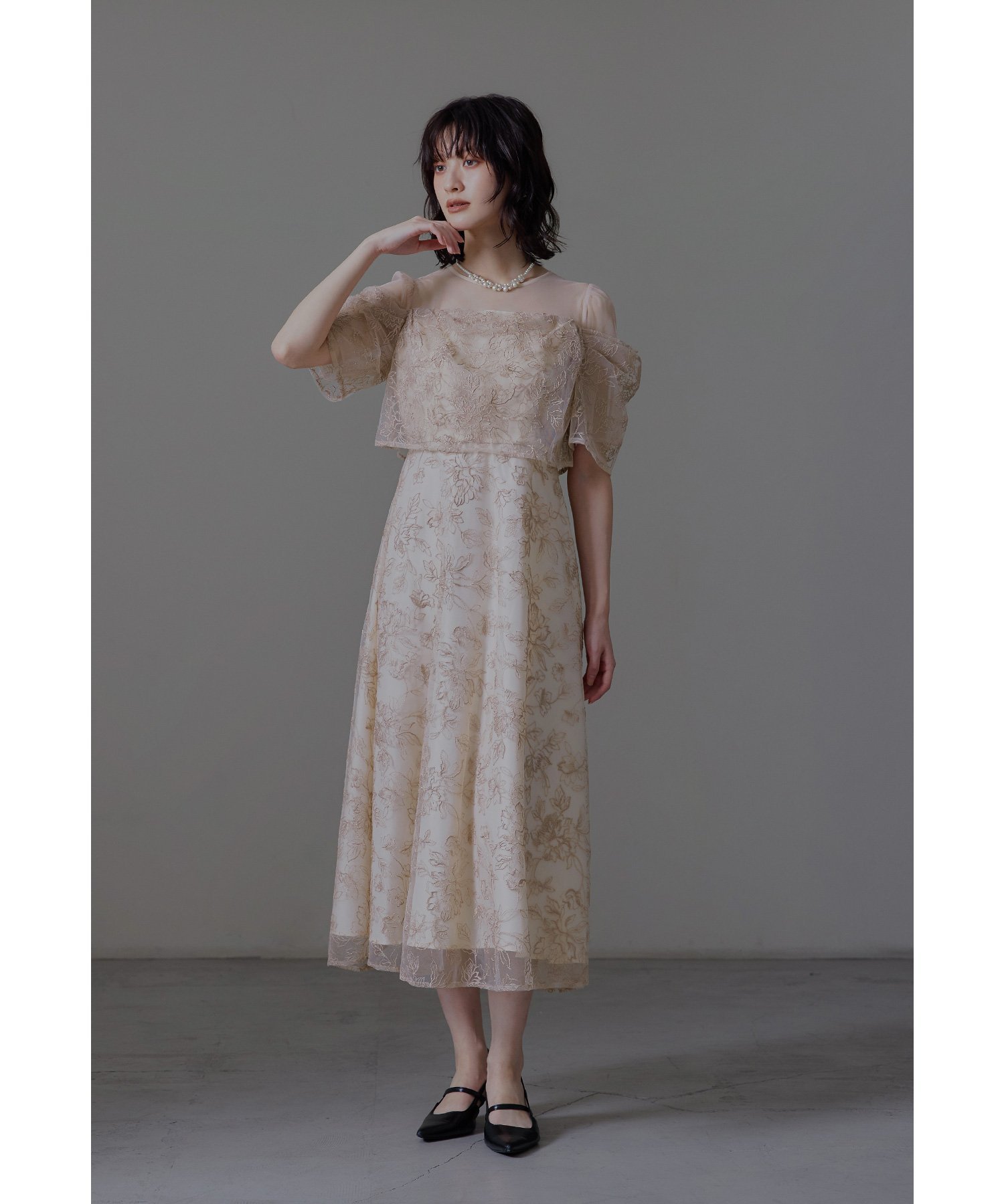 【ビーフラット/bflat】のラメレースドレープフレアドレス パーティードレス オケージョンドレス 結婚式 二次会 インテリア・キッズ・メンズ・レディースファッション・服の通販 founy(ファニー) ファッション Fashion レディースファッション Fashion for Women ワンピース Dresses フォーマル・パーティードレス・結婚式用ドレス Elegant & Casual Dresses おすすめ Recommended / Our Picks チュール Tulip, Tulip Motif デコルテ Décolleté, Neckline ドレス Dress, One-Piece フェミニン Feminine, Girly フレア Flare, Flared レース Lace, Lace Fabric エレガント 上品 Elegant 二次会 After Party 披露宴 Wedding Reception 結婚式 Wedding ピンクベージュ|ID: prp329100004773272 ipo3291000000034871158