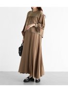 【ヴァン/Vin】のバックボタンブラウスドッキングワンピース ベージュ|ID: prp329100004773275 ipo3291000000034588170