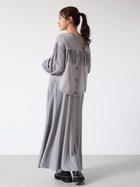 【ヴァン/Vin】のバックボタンブラウスドッキングワンピース ライトグレー|ID: prp329100004773275 ipo3291000000034588171