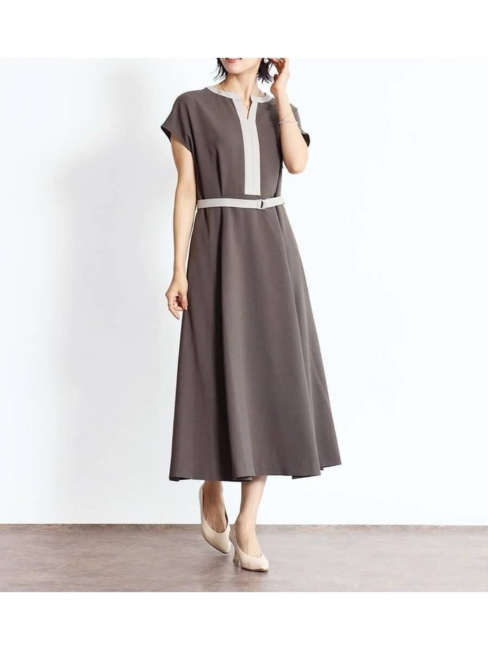 【ヴァン/Vin】の配色Aラインワンピース インテリア・キッズ・メンズ・レディースファッション・服の通販 founy(ファニー) https://founy.com/ ファッション Fashion レディースファッション Fashion for Women ワンピース Dresses Aラインワンピース・フレアシルエット A-Line Dresses / Flared Silhouette Dresses おすすめ Recommended / Our Picks フレア Flare, Flared エレガント 上品 Elegant 今季 This Season, Current Season ビジネス 仕事 通勤 Business / Work / Commuting |ID: prp329100004773276 ipo3291000000034588180