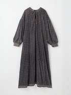 【ヴァン/Vin】のベロアドット刺繍ワンピース 人気、トレンドファッション・服の通販 founy(ファニー) ファッション Fashion レディースファッション Fashion for Women ワンピース Dresses シンプル Simple, Minimal スリーブ Sleeve, Long Sleeve / Short Sleeve ドット Polka Dot, Dot Pattern バルーン Balloon, Balloon Silhouette ベロア Velour, Soft Velvet リボン Ribbon, Bow 別注 Limited Edition, Custom Order thumbnail グレー|ID: prp329100004773280 ipo3291000000034832152