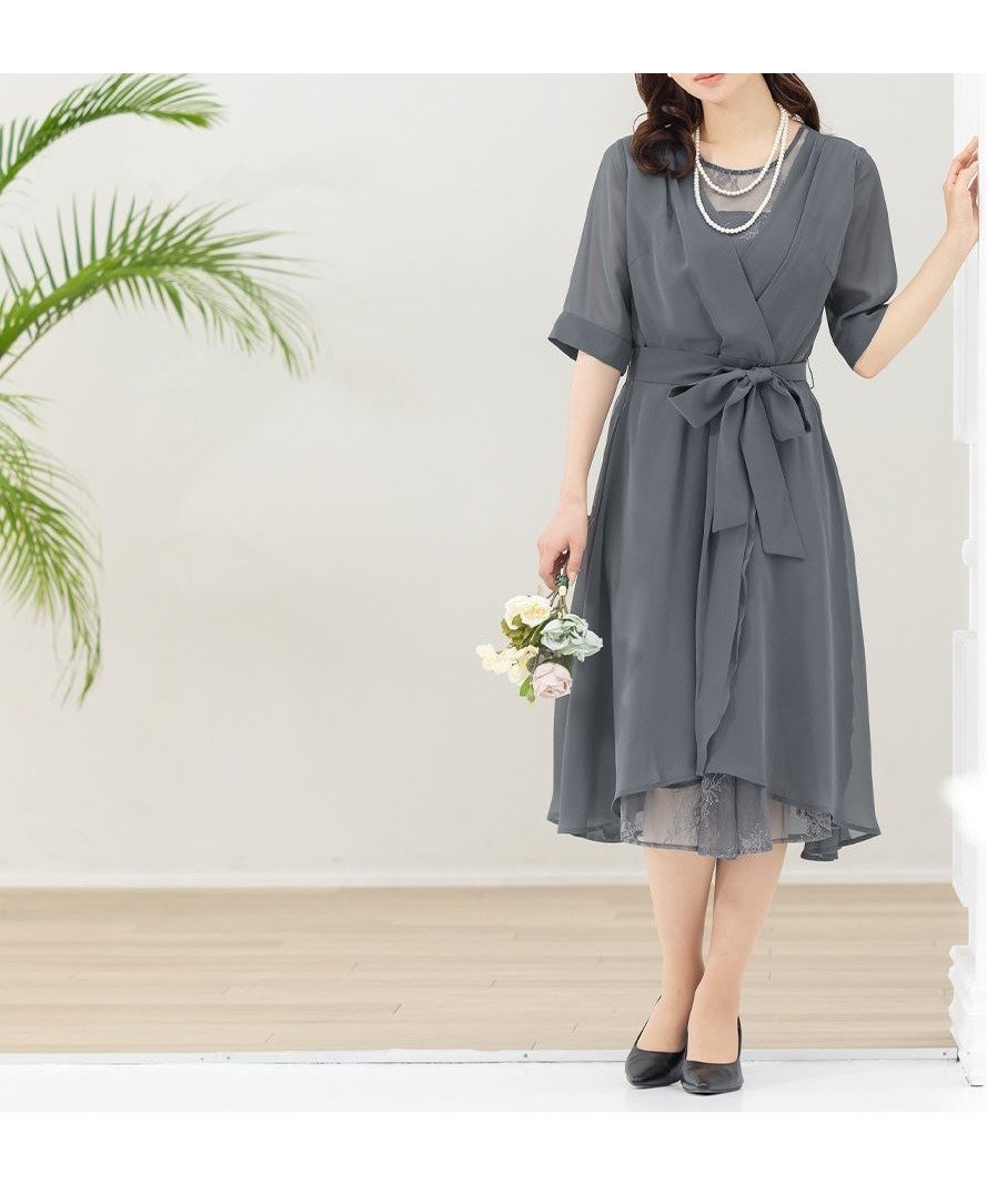 【アッドルージュ/AddRouge】の【着丈が選べる】ドレス 結婚式 フォーマル ワンピース お呼ばれ セレモニー インテリア・キッズ・メンズ・レディースファッション・服の通販 founy(ファニー) ファッション Fashion レディースファッション Fashion for Women ワンピース Dresses フォーマル・パーティードレス・結婚式用ドレス Elegant & Casual Dresses カシュクール Wrap Design ギャザー Gathered, Ruffled 切替 Switching, Contrast Panel シフォン Chiffon, Lightweight Fabric ドレス Dress, One-Piece 定番 Standard, Basic Item フォーマル Formal, Dressy フレア Flare, Flared リボン Ribbon, Bow レース Lace, Lace Fabric ロング Long, Long-Length 再入荷 Restock / Back in Stock おすすめ Recommended / Our Picks エレガント 上品 Elegant セレモニー Ceremony 結婚式 Wedding cgry/チャコールグレー|ID: prp329100004773285 ipo3291000000034923841