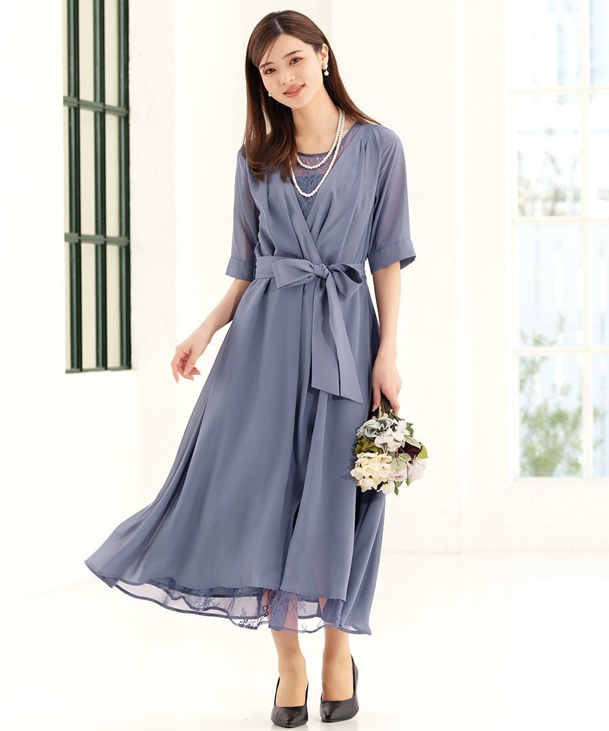 【アッドルージュ/AddRouge】の【着丈が選べる】ドレス 結婚式 フォーマル ワンピース お呼ばれ セレモニー インテリア・キッズ・メンズ・レディースファッション・服の通販 founy(ファニー) ファッション Fashion レディースファッション Fashion for Women ワンピース Dresses フォーマル・パーティードレス・結婚式用ドレス Elegant & Casual Dresses カシュクール Wrap Design ギャザー Gathered, Ruffled 切替 Switching, Contrast Panel シフォン Chiffon, Lightweight Fabric ドレス Dress, One-Piece 定番 Standard, Basic Item フォーマル Formal, Dressy フレア Flare, Flared リボン Ribbon, Bow レース Lace, Lace Fabric ロング Long, Long-Length 再入荷 Restock / Back in Stock おすすめ Recommended / Our Picks エレガント 上品 Elegant セレモニー Ceremony 結婚式 Wedding blgryl/グレイッシュブルー|ID: prp329100004773285 ipo3291000000034923850