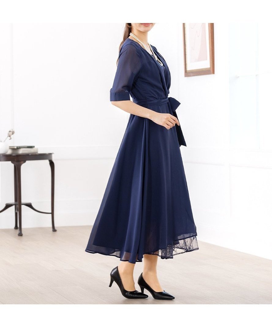 【アッドルージュ/AddRouge】の【着丈が選べる】ドレス 結婚式 フォーマル ワンピース お呼ばれ セレモニー インテリア・キッズ・メンズ・レディースファッション・服の通販 founy(ファニー) ファッション Fashion レディースファッション Fashion for Women ワンピース Dresses フォーマル・パーティードレス・結婚式用ドレス Elegant & Casual Dresses カシュクール Wrap Design ギャザー Gathered, Ruffled 切替 Switching, Contrast Panel シフォン Chiffon, Lightweight Fabric ドレス Dress, One-Piece 定番 Standard, Basic Item フォーマル Formal, Dressy フレア Flare, Flared リボン Ribbon, Bow レース Lace, Lace Fabric ロング Long, Long-Length 再入荷 Restock / Back in Stock おすすめ Recommended / Our Picks エレガント 上品 Elegant セレモニー Ceremony 結婚式 Wedding nal/ネイビー|ID: prp329100004773285 ipo3291000000034923853