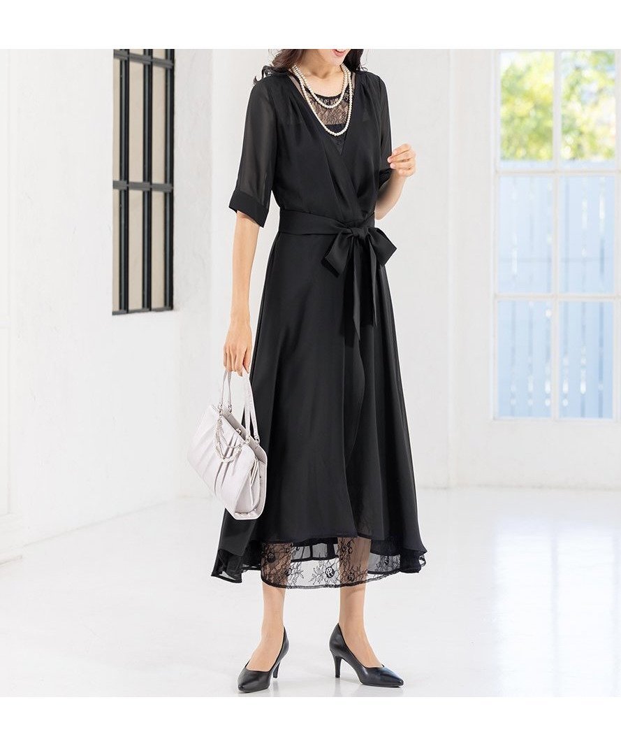 【アッドルージュ/AddRouge】の【着丈が選べる】ドレス 結婚式 フォーマル ワンピース お呼ばれ セレモニー インテリア・キッズ・メンズ・レディースファッション・服の通販 founy(ファニー) ファッション Fashion レディースファッション Fashion for Women ワンピース Dresses フォーマル・パーティードレス・結婚式用ドレス Elegant & Casual Dresses カシュクール Wrap Design ギャザー Gathered, Ruffled 切替 Switching, Contrast Panel シフォン Chiffon, Lightweight Fabric ドレス Dress, One-Piece 定番 Standard, Basic Item フォーマル Formal, Dressy フレア Flare, Flared リボン Ribbon, Bow レース Lace, Lace Fabric ロング Long, Long-Length 再入荷 Restock / Back in Stock おすすめ Recommended / Our Picks エレガント 上品 Elegant セレモニー Ceremony 結婚式 Wedding bkl/ブラック|ID: prp329100004773285 ipo3291000000034923854