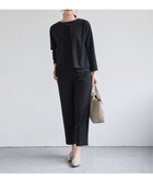 【イッカ/ikka】の【フォーマル対応/2点セット】GOKU楽 長袖セットアップ 人気、トレンドファッション・服の通販 founy(ファニー) ファッション Fashion レディースファッション Fashion for Women トップス・カットソー Cut & Sew Tops カットソー Cut and Sewn Top シンプル Simple, Minimal ジョーゼット Georgette, Semi-Sheer Fabric ストレッチ Stretch, Stretchy Fabric セットアップ Set-Up, Coordinated Outfit チャーム Charm, Pendant フォーマル Formal, Dressy フロント Front, Front Design ベーシック Basic, Essential ペプラム Peplum, Flared Hem ボトム Bottoms, Lower Wear エレガント 上品 Elegant 長袖 Long Sleeve, Full Sleeve thumbnail ブラック|ID: prp329100004773288 ipo3291000000034843867