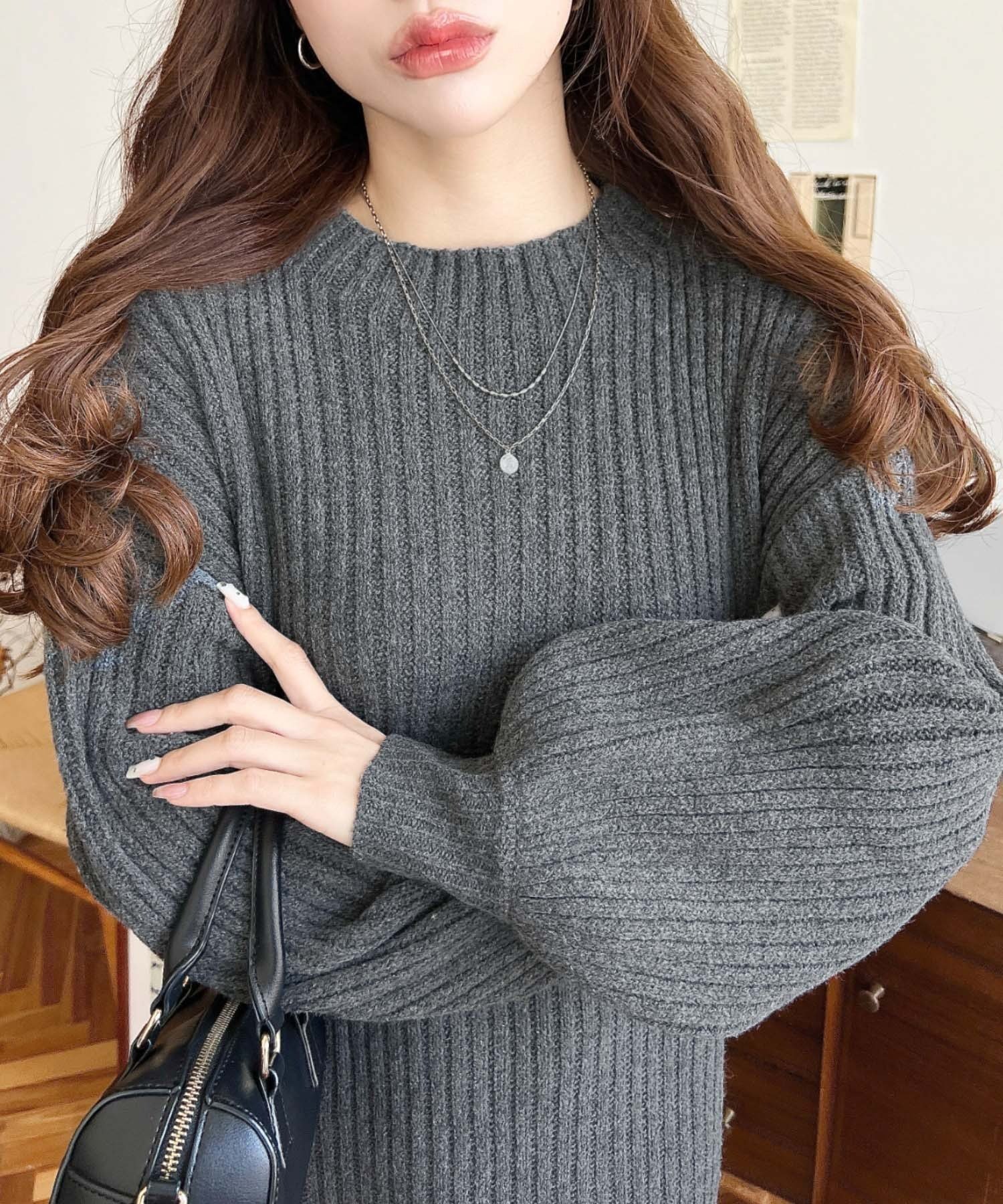 【モーメントプラス/moment+ / MEN】のボトルネックニットワンピース インテリア・キッズ・メンズ・レディースファッション・服の通販 founy(ファニー) 　ファッション　Fashion　メンズファッション　Fashion for Men　エレガント 上品　Elegant　ショート　Short, Short Length　シンプル　Simple, Minimal　ジャケット　Jacket, Outerwear　スニーカー　Sneakers, Trainers　スリット　Slit, Slit Detail　トレンド　Trend, Trending Now　ドレープ　Drape, Draping Fabric　ベーシック　Basic, Essential　ボトルネック　Bottle Neck, Mock Neck　ロング　Long, Long-Length　再入荷　Restock / Back in Stock　プチプライス・低価格　Affordable / Budget Price　チャコールグレー|ID: prp329100004773297 ipo3291000000034588591