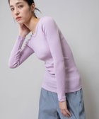 【ミューニック/Munich】のコットンリブクルーネックプルオーバー 人気、トレンドファッション・服の通販 founy(ファニー) ファッション Fashion レディースファッション Fashion for Women トップス・カットソー Cut & Sew Tops カジュアルプルオーバー・ニットトップス Pullovers & Knit Tops / Casual Pullovers インナー Innerwear サロペット Overalls, Salopette シンプル Simple, Minimal スウェット / スエット Sweatshirt, Sweatwear トレンド Trend, Trending Now 定番 Standard, Basic Item バランス Balance, Style Balance ベーシック Basic, Essential ラベンダー Lavender thumbnail pnk|ID: prp329100004773318 ipo3291000000034589273