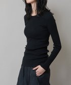 【ミューニック/Munich】のコットンリブクルーネックプルオーバー 人気、トレンドファッション・服の通販 founy(ファニー) ファッション Fashion レディースファッション Fashion for Women トップス・カットソー Cut & Sew Tops カジュアルプルオーバー・ニットトップス Pullovers & Knit Tops / Casual Pullovers インナー Innerwear サロペット Overalls, Salopette シンプル Simple, Minimal スウェット / スエット Sweatshirt, Sweatwear トレンド Trend, Trending Now 定番 Standard, Basic Item バランス Balance, Style Balance ベーシック Basic, Essential ラベンダー Lavender thumbnail blk|ID: prp329100004773318 ipo3291000000034589277