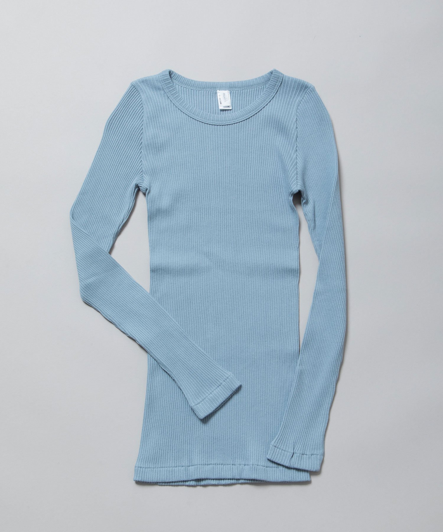 【ミューニック/Munich】のコットンリブクルーネックプルオーバー インテリア・キッズ・メンズ・レディースファッション・服の通販 founy(ファニー) 　ファッション　Fashion　レディースファッション　Fashion for Women　トップス・カットソー　Cut & Sew Tops　カジュアルプルオーバー・ニットトップス　Pullovers & Knit Tops / Casual Pullovers　インナー　Innerwear　サロペット　Overalls, Salopette　シンプル　Simple, Minimal　スウェット / スエット　Sweatshirt, Sweatwear　トレンド　Trend, Trending Now　定番　Standard, Basic Item　バランス　Balance, Style Balance　ベーシック　Basic, Essential　ラベンダー　Lavender　bl/gry|ID: prp329100004773318 ipo3291000000034589279