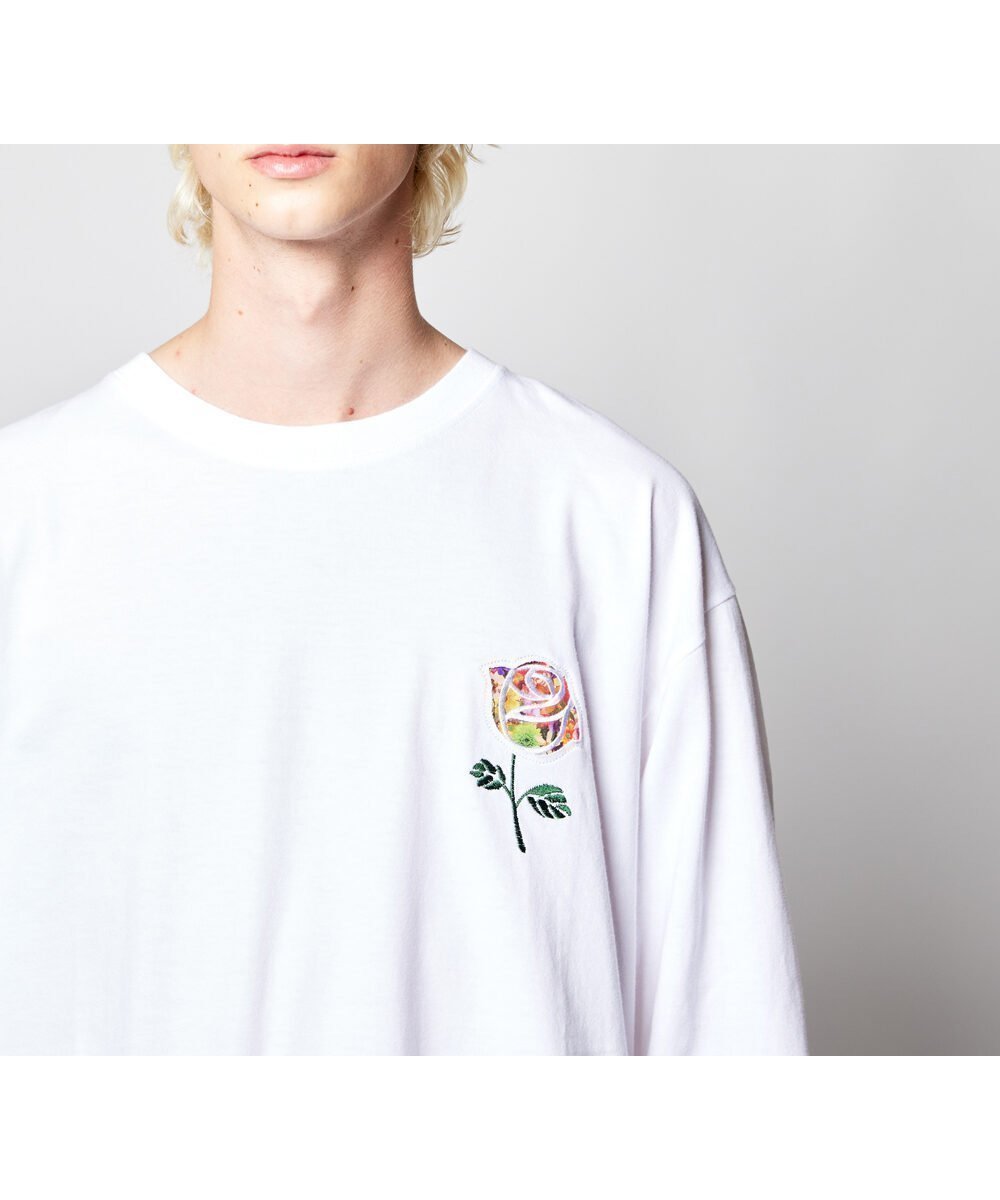【レアセル/rehacer】のrehacer /STAND Flower Rose L/S T インテリア・キッズ・メンズ・レディースファッション・服の通販 founy(ファニー) 　ファッション　Fashion　レディースファッション　Fashion for Women　インナー　Innerwear　シンプル　Simple, Minimal　スリーブ　Sleeve, Long Sleeve / Short Sleeve　トレンド　Trend, Trending Now　ファブリック　Fabric, Textile　モチーフ　Motif, Design Theme　ロング　Long, Long-Length　White|ID: prp329100004773377 ipo3291000000034590847