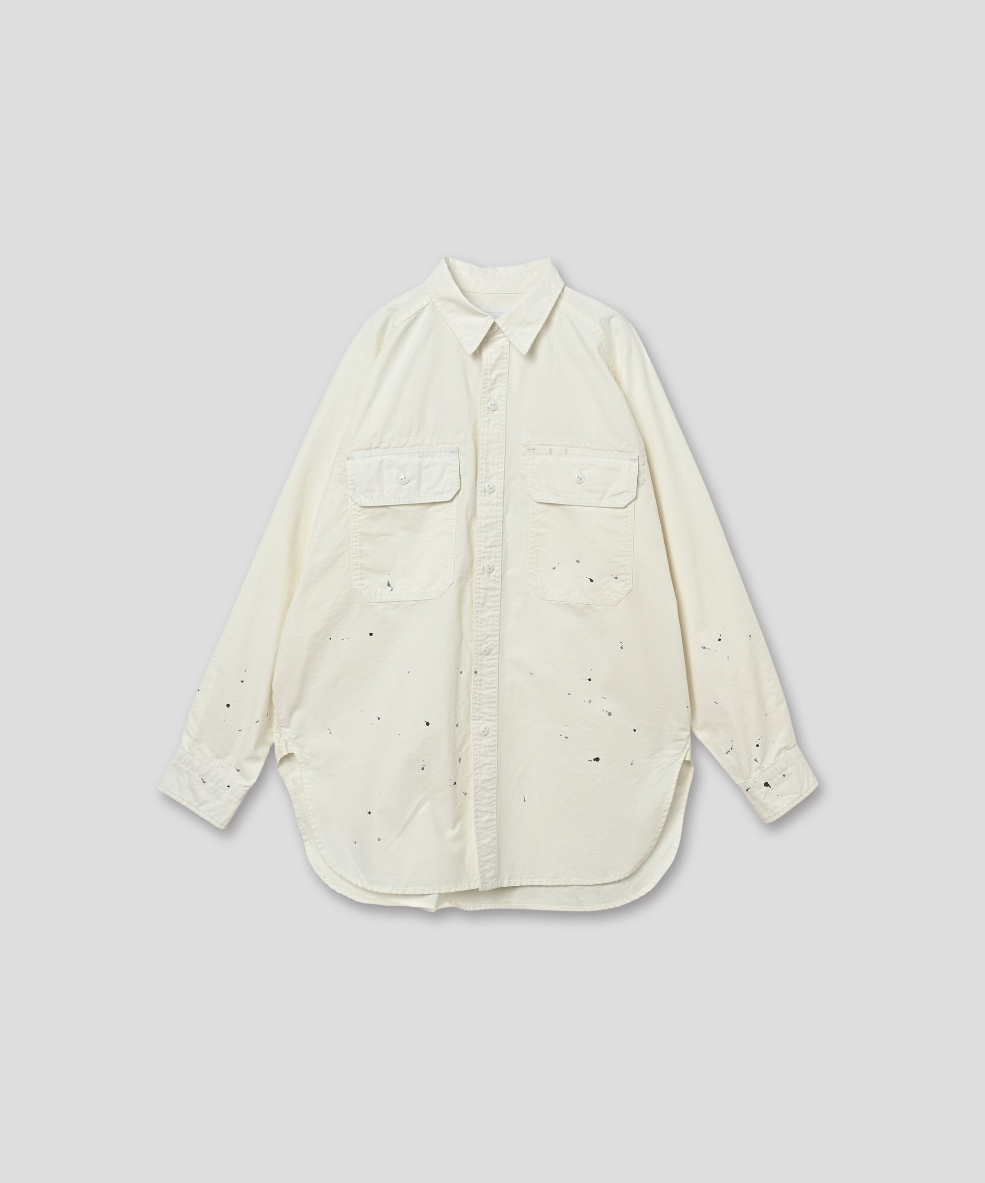 【ビーアパートメント/b apartment / MEN】の「KHA KI / カーキ」HAND PAINT SHIRTS インテリア・キッズ・メンズ・レディースファッション・服の通販 founy(ファニー) 　ファッション　Fashion　メンズファッション　Fashion for Men　スリーブ　Sleeve, Long Sleeve / Short Sleeve　ハンド　Hand, Handmade　ミリタリー　Military, Army Style　A/W・秋冬　Autumn/Winter　冬　Winter / This Winter　再入荷　Restock / Back in Stock　WHITESILVER|ID: prp329100004773402 ipo3291000000034591351