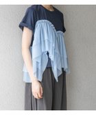 【ケービーエフ/KBF / URBAN RESEARCH】のアシメフリルドッキングTEE 人気、トレンドファッション・服の通販 founy(ファニー) ファッション Fashion レディースファッション Fashion for Women 2025年 2025 2025春夏・S/S Spring/Summer 2025 SS25 おすすめ Recommended / Our Picks アシンメトリー Asymmetrical Style シアー Sheer, See-Through スラックス Slacks, Dress Pants デニム Denim, Jeans Material ドッキング Docking, Mixed Material ベーシック Basic, Essential ペプラム Peplum, Flared Hem ボトム Bottoms, Lower Wear ランダム Random, Irregular 夏 Summer S/S・春夏 SS, Spring/Summer, Warm Season thumbnail NVY×L.BLU|ID: prp329100004773408 ipo3291000000034591430