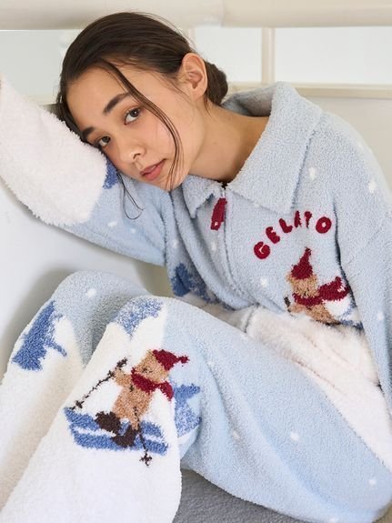 【ジェラート ピケ/gelato pique】の【HOLIDAY】スキーベアジャガードロングパンツ 人気、トレンドファッション・服の通販 founy(ファニー) 　ファッション　Fashion　レディースファッション　Fashion for Women　パンツ　Pants & Trousers　カーディガン　Cardigan, Knitwear　キャップ　Cap, Baseball Cap　スペシャル　Special, Limited Edition　スマート　Smart, Elegant　マフラー　Scarf, Muffler　モチーフ　Motif, Design Theme　ロング　Long, Long-Length　ホリデーシーズン　Holiday Season　 other-1|ID: prp329100004773423 ipo3291000000034591636