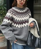 【ディスコート/Discoat】の【暖かおしゃれ見え/ユニセックス】求心柄オーバーニット 人気、トレンドファッション・服の通販 founy(ファニー) ファッション Fashion レディースファッション Fashion for Women トップス・カットソー Cut & Sew Tops ニット Knit Tops & Sweaters おすすめ Recommended / Our Picks スタイリッシュ Stylish, Fashionable スラックス Slacks, Dress Pants デニム Denim, Jeans Material ベーシック Basic, Essential リラックス Relax, Relaxed Fit 人気 Popular, Best Seller 冬 Winter / This Winter thumbnail グレー|ID: prp329100004773429 ipo3291000000034637082