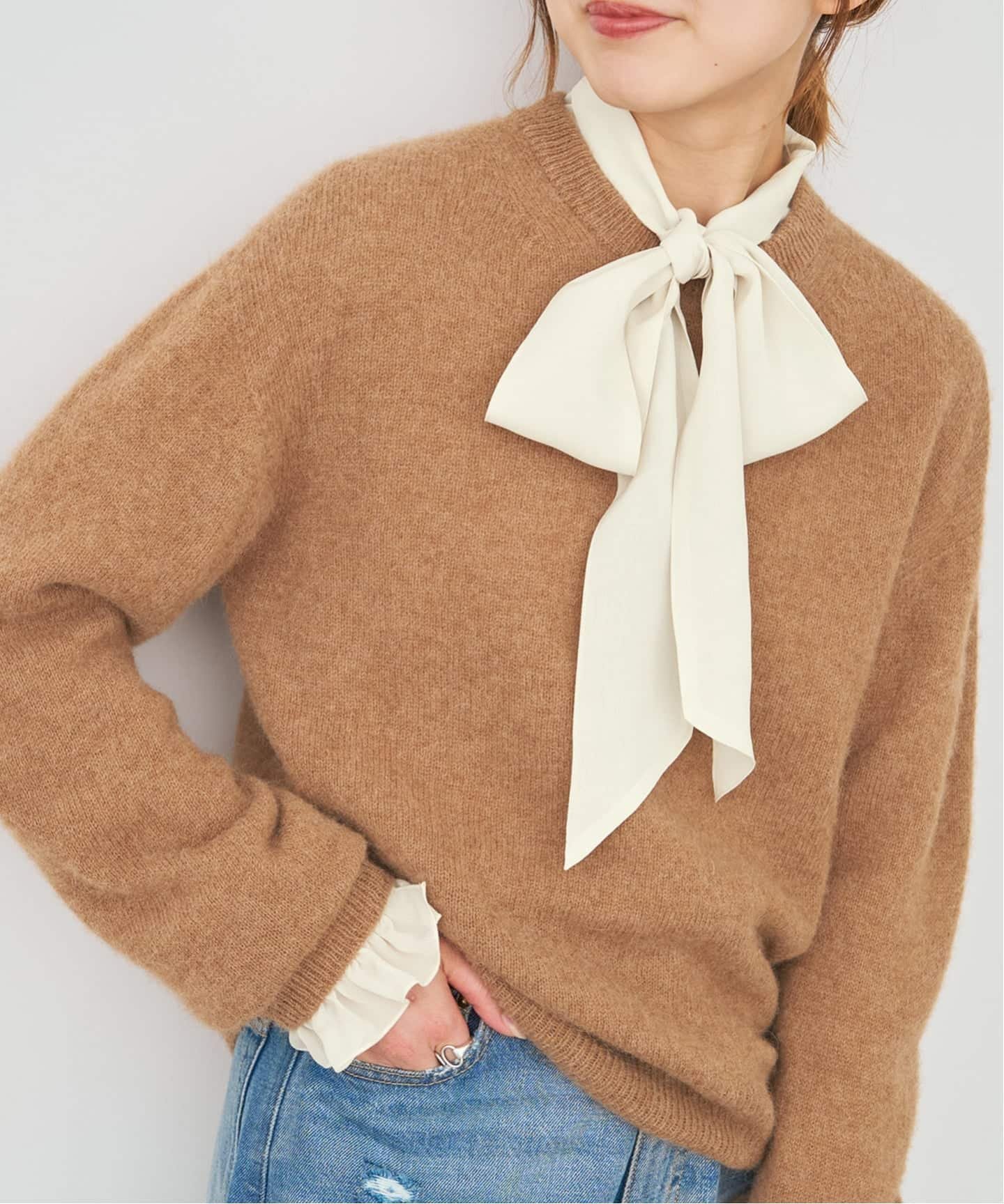 【スピック&スパン/Spick & Span】のエアリーシフォンボウタイブラウス インテリア・キッズ・メンズ・レディースファッション・服の通販 founy(ファニー) ファッション Fashion レディースファッション Fashion for Women トップス・カットソー Cut & Sew Tops シャツ・ブラウス・オフィスカジュアル Elegant Blouses & Button-Ups おすすめ Recommended / Our Picks ギャザー Gathered, Ruffled シフォン Chiffon, Lightweight Fabric スマート Smart, Elegant ドレープ Drape, Draping Fabric エレガント 上品 Elegant ナチュラル|ID: prp329100004773432 ipo3291000000034720218